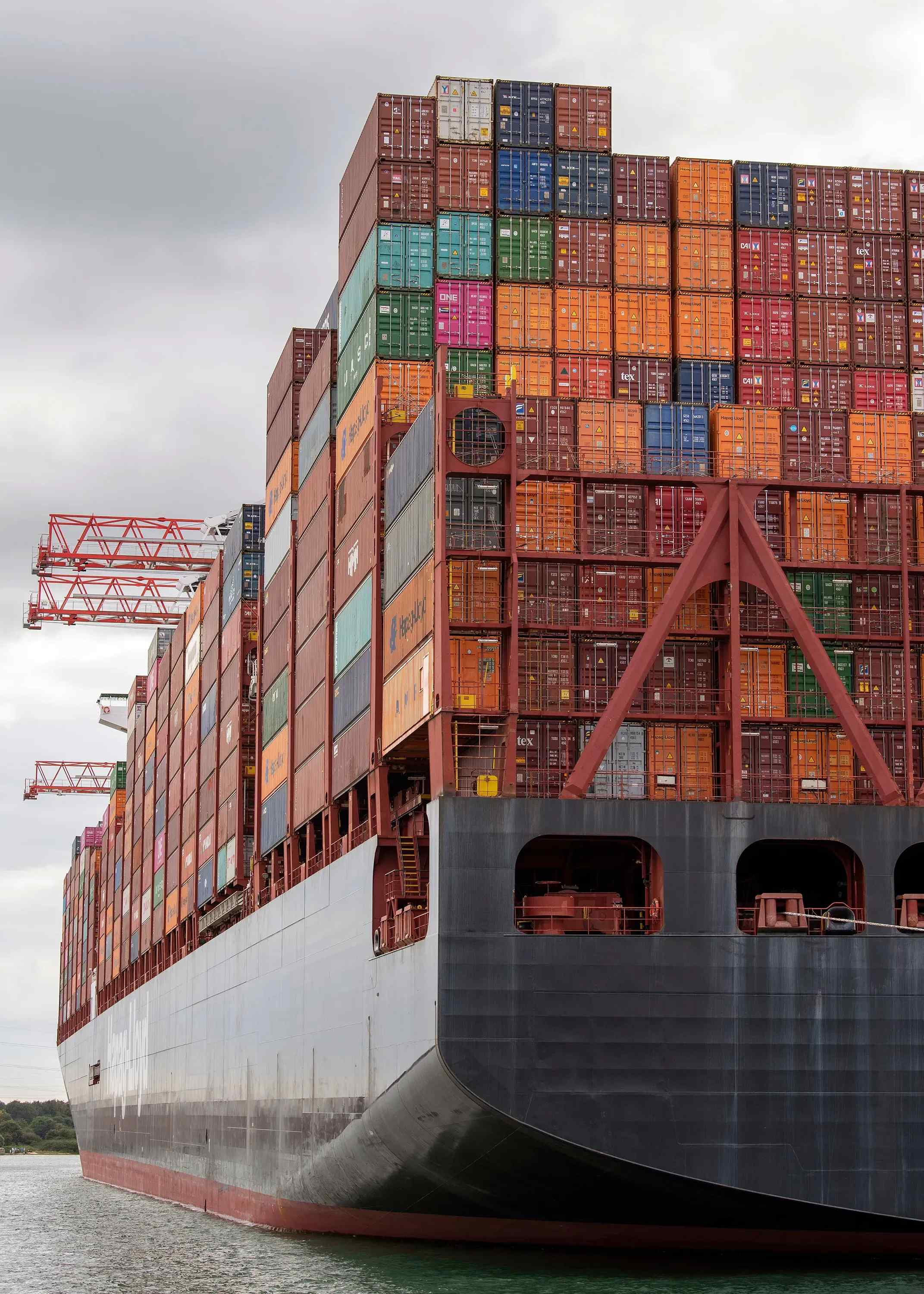 cargo ship with containers