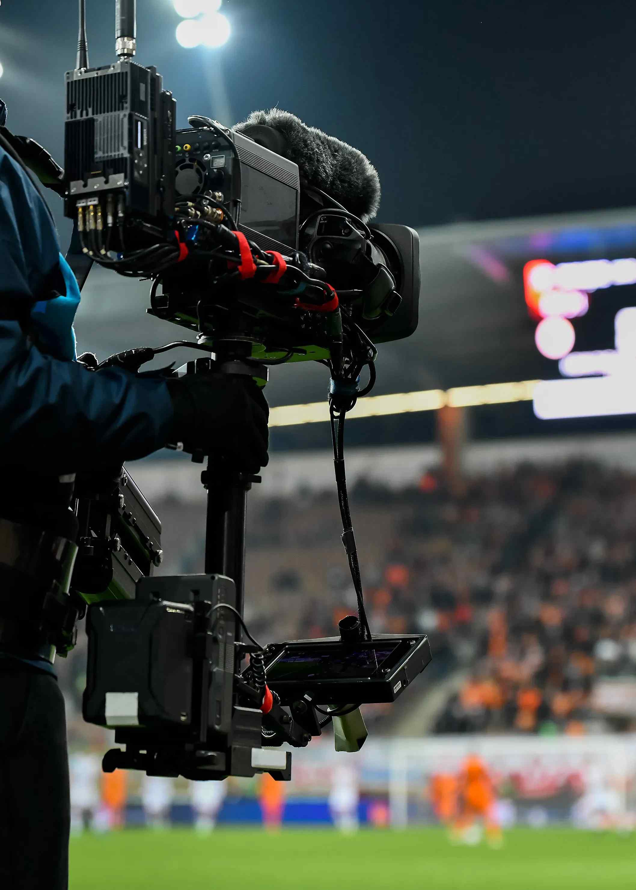 tv camera at sporting event