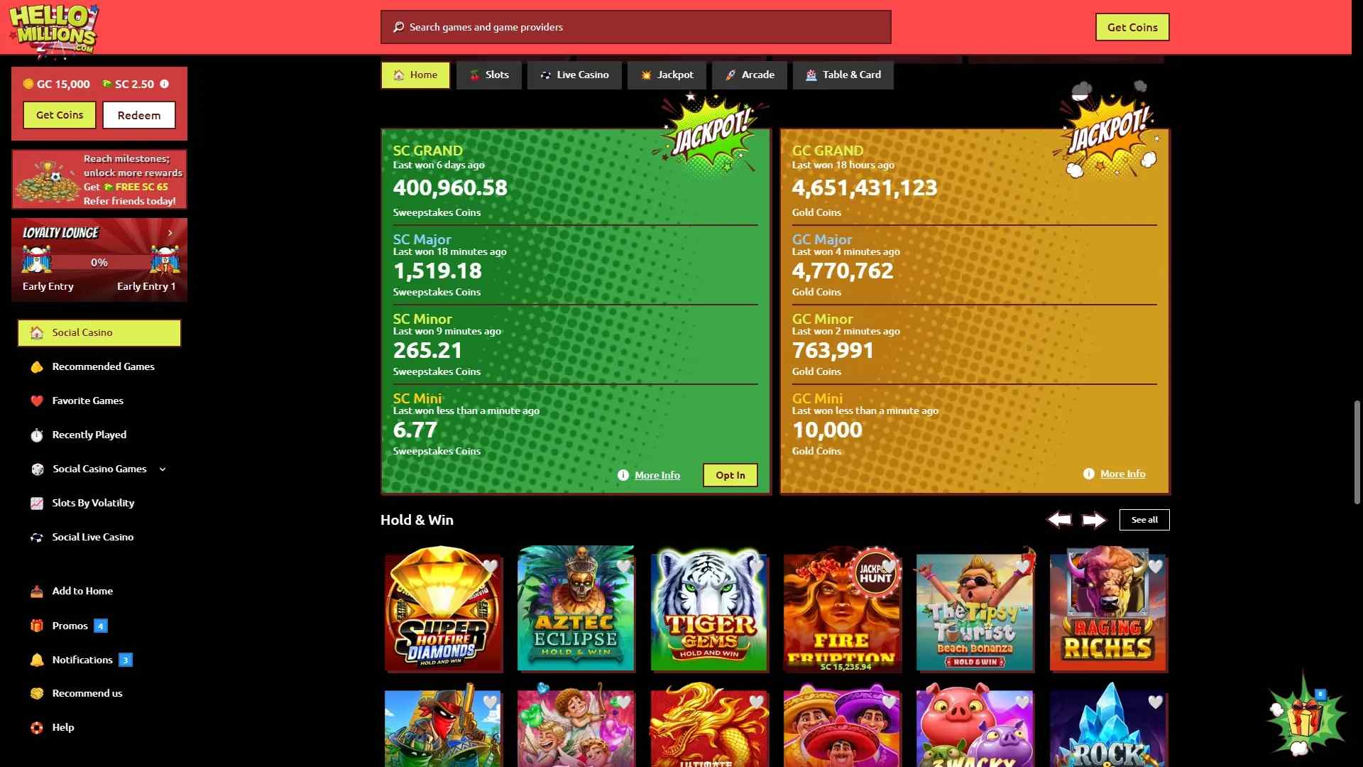 Hello Millions prize drops