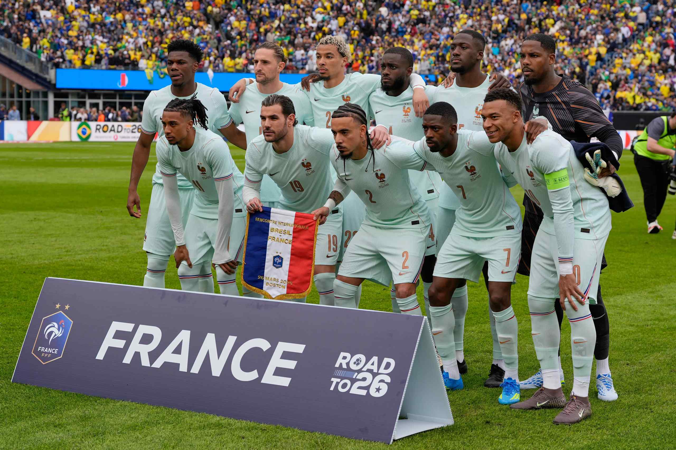 A photo of the French national football team.