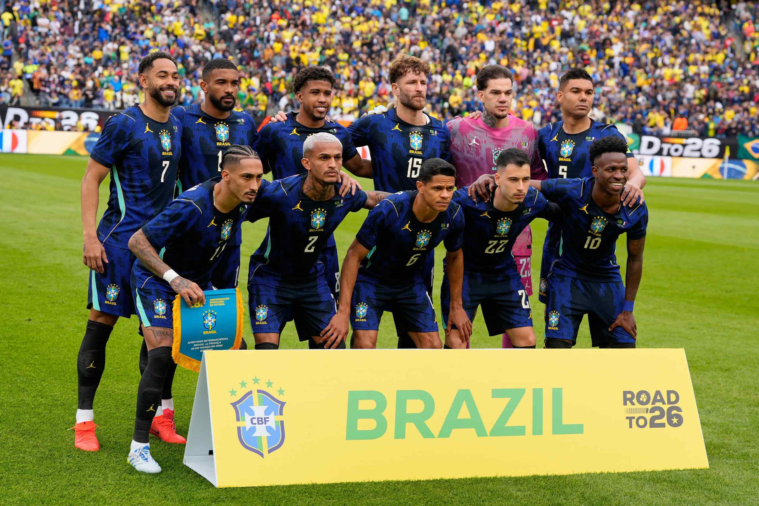 A photo of Brazil football team