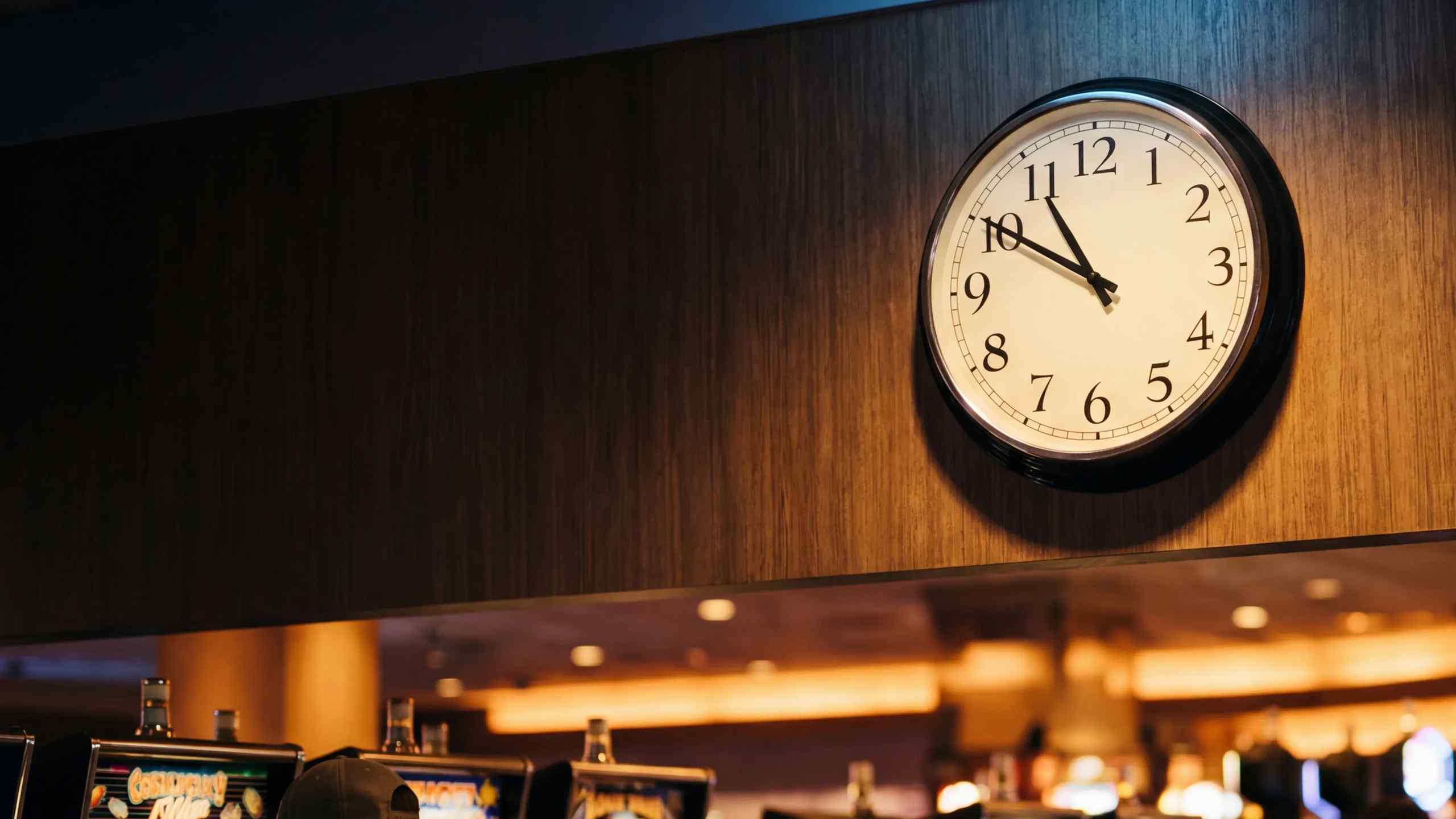 A clock getting close to midnight as time runs out.