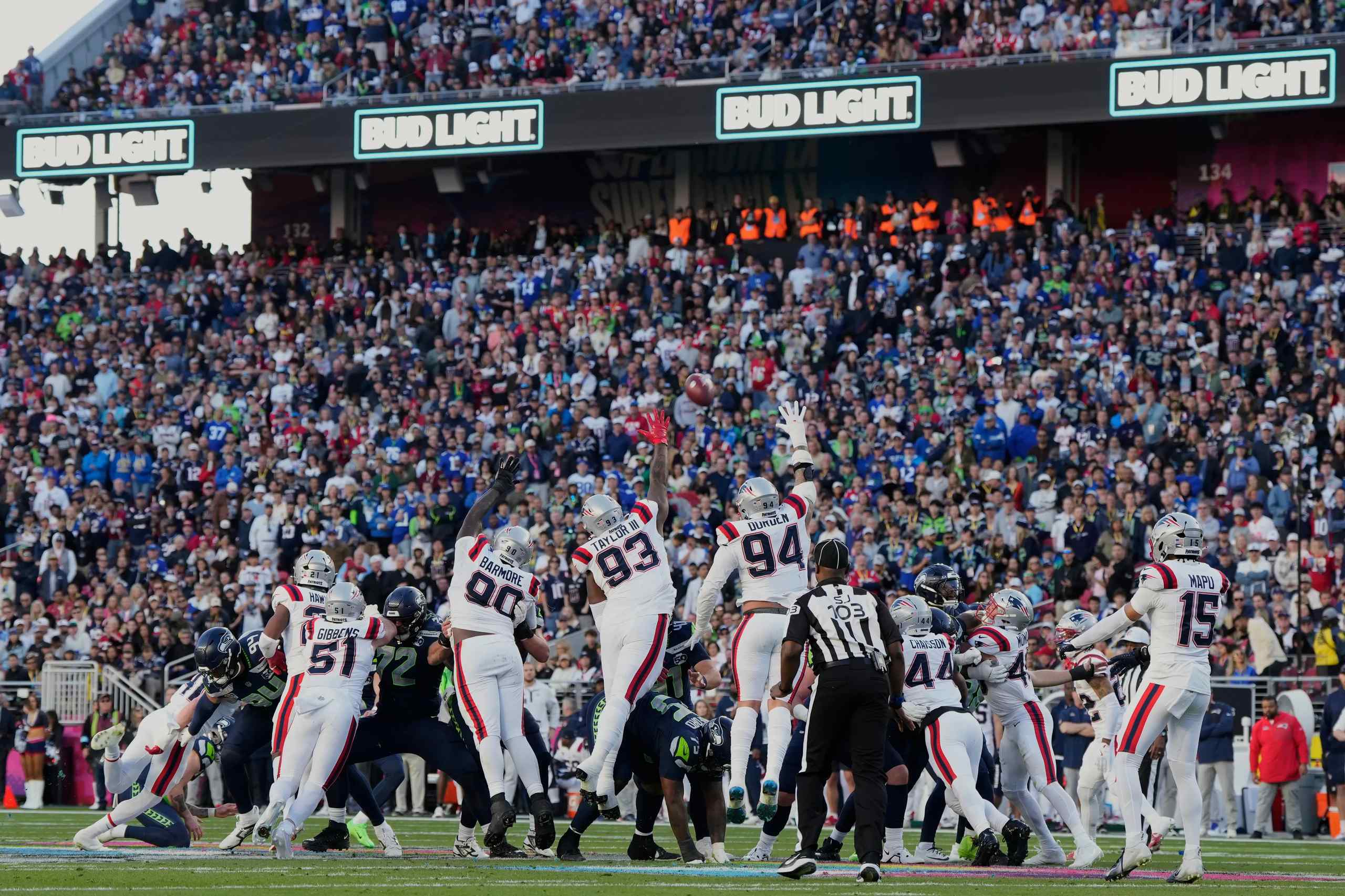 A football game.