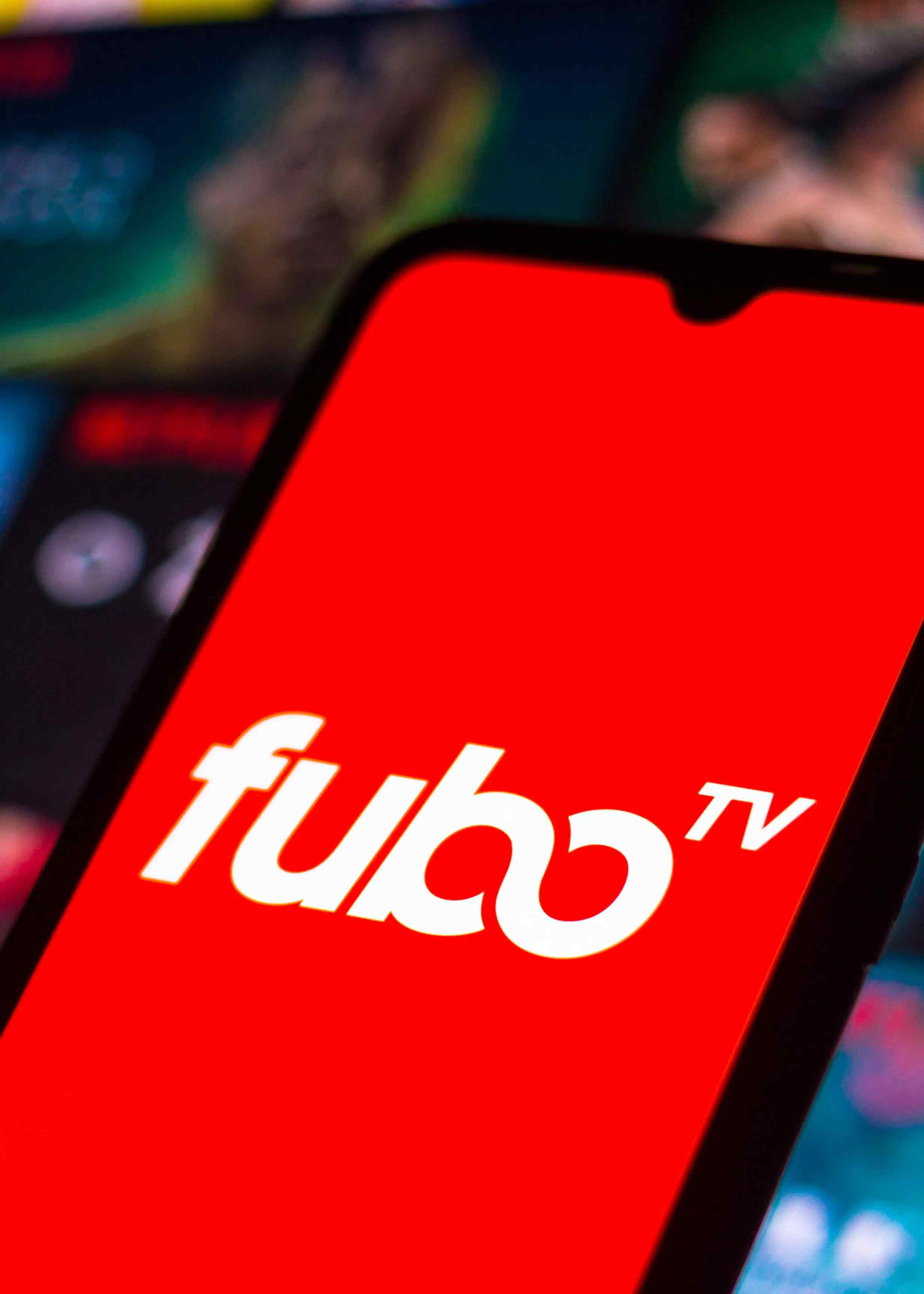 Fubo TV app on a phone