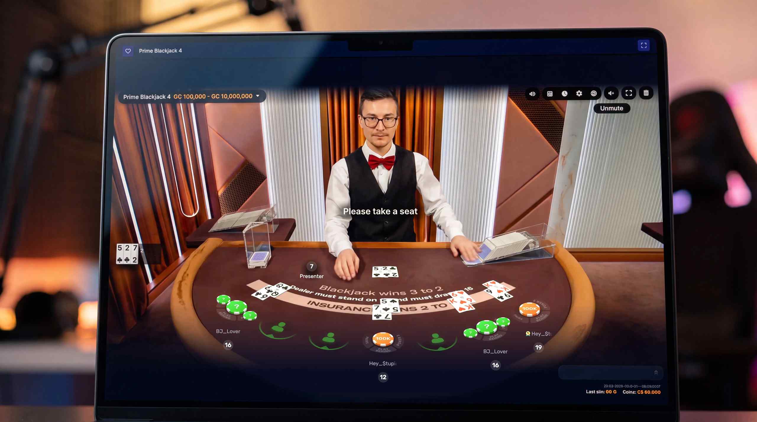 Live dealer