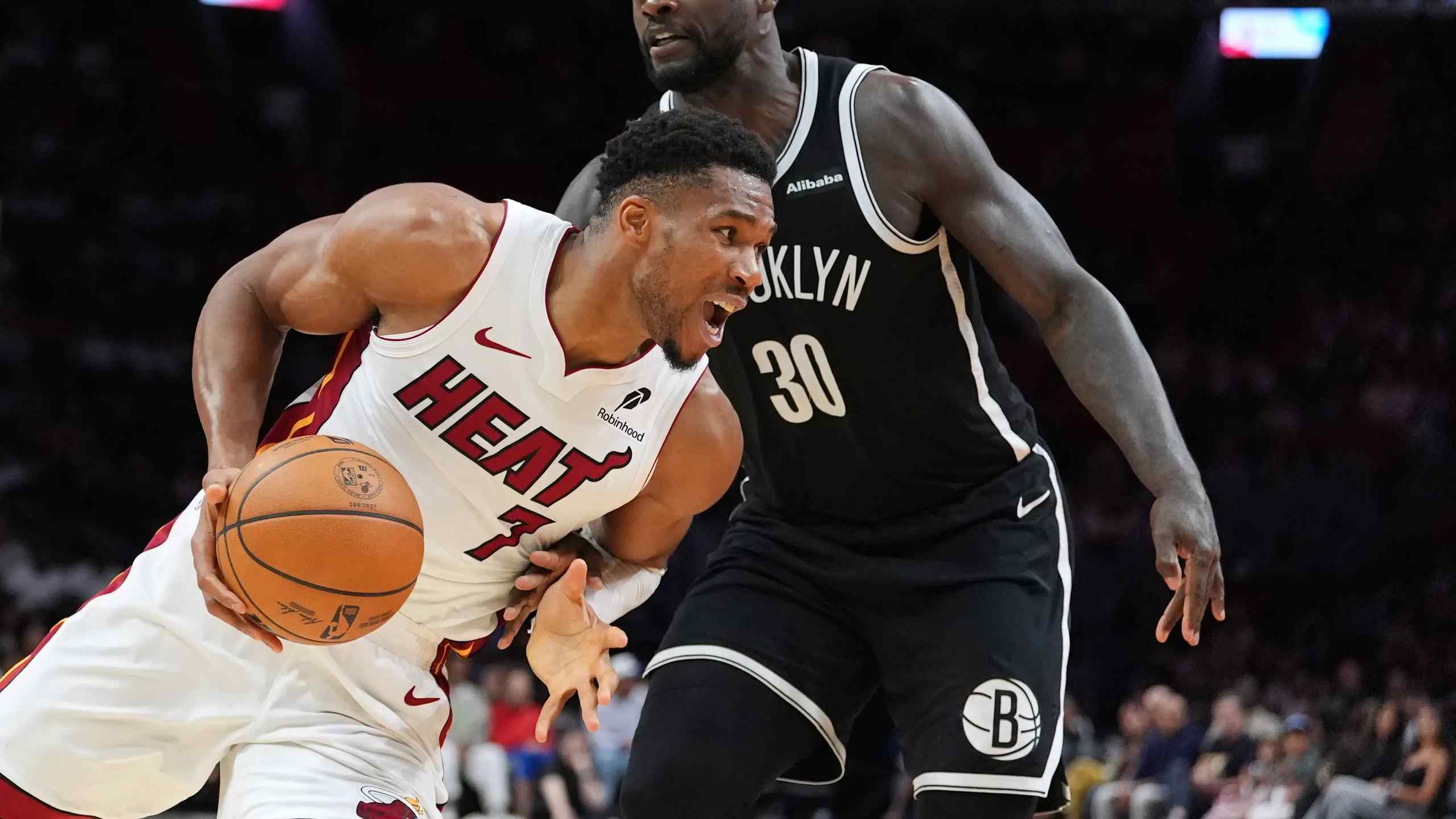 Giannis Antetokounmpo playing for the Miami Heat