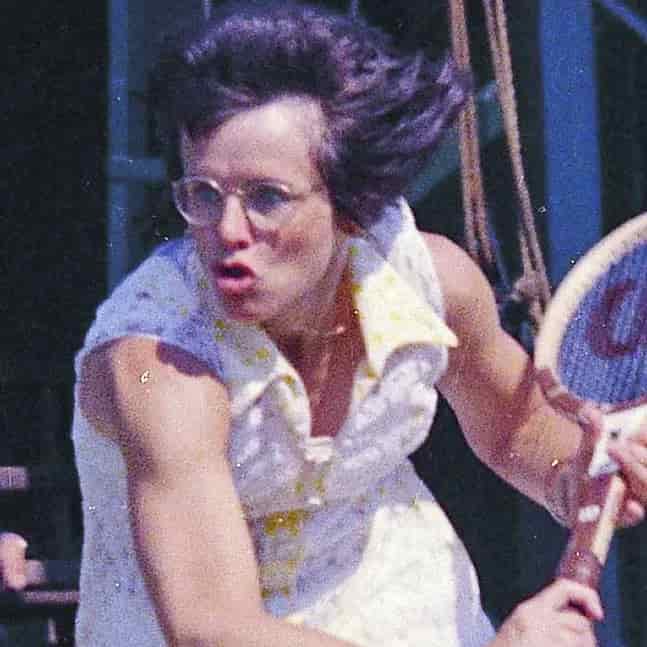 Tennis star Billie Jean King
