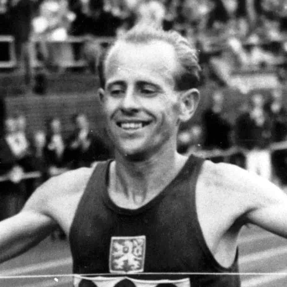 Runner Emil Zátopek