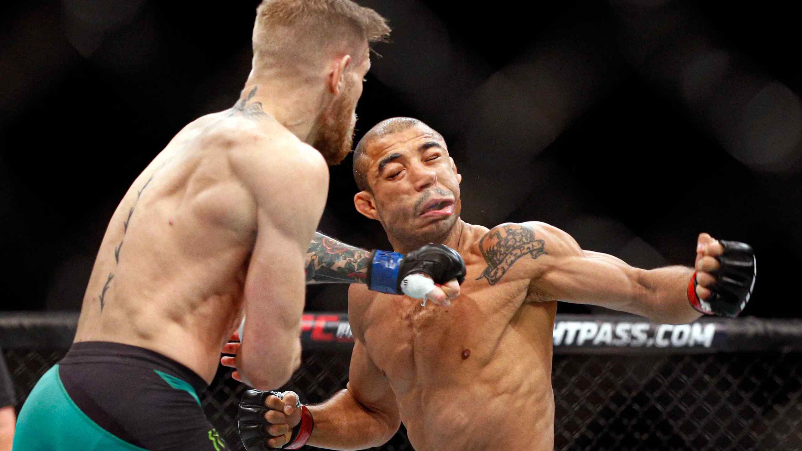 mcgregor landing a punch