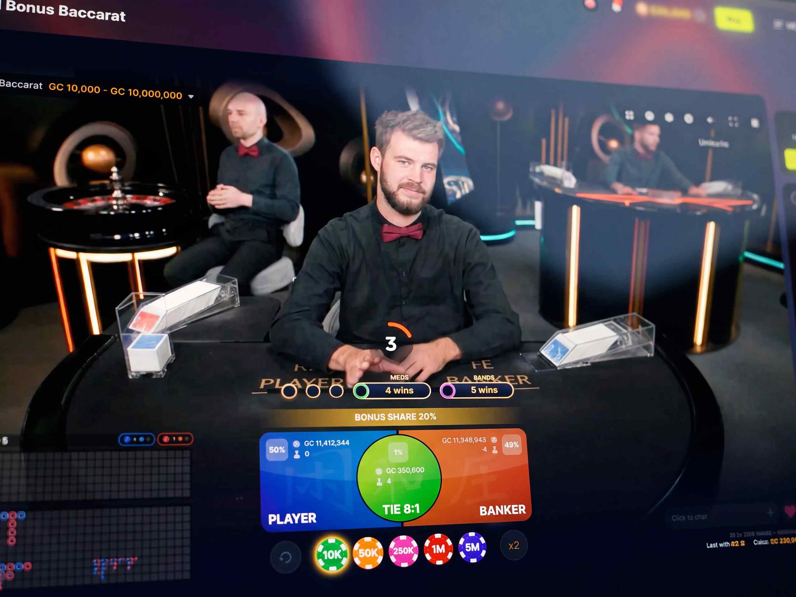 Live dealer