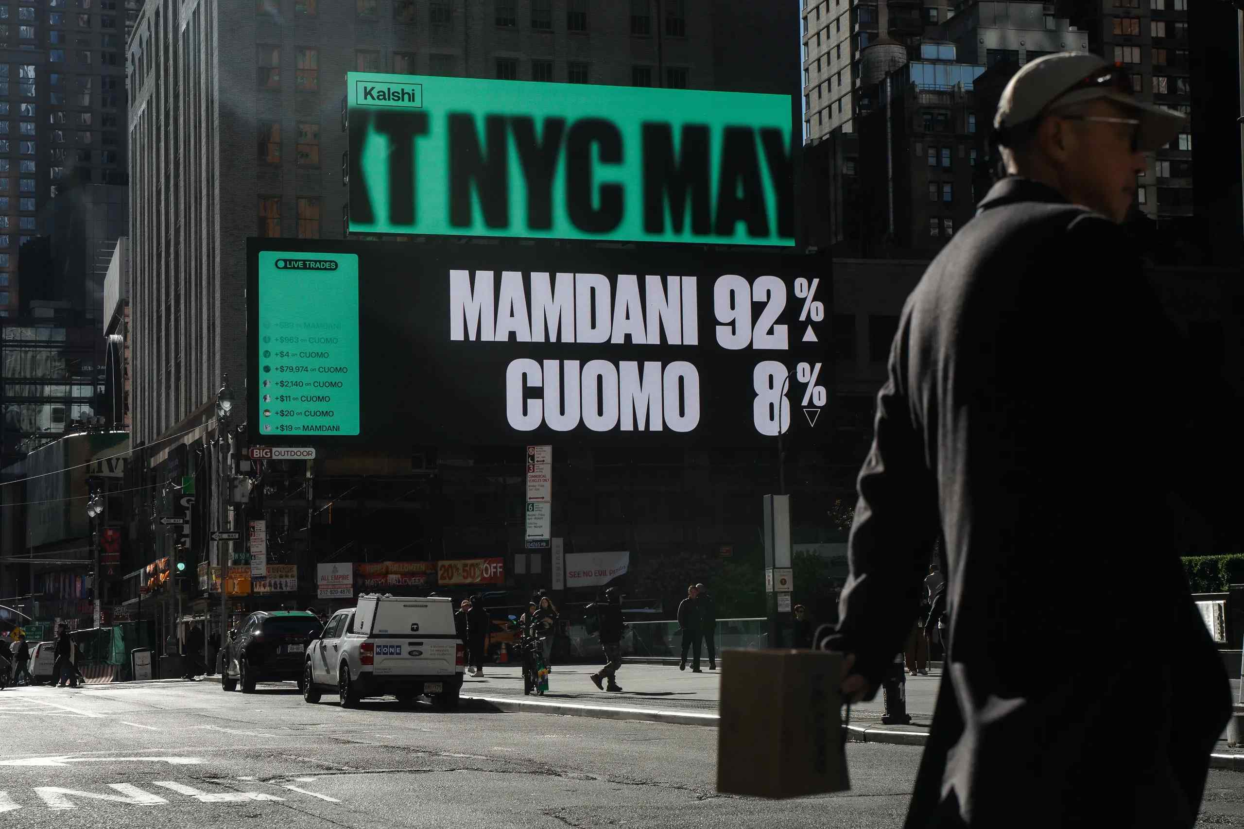NYC mayor race prediction market ad