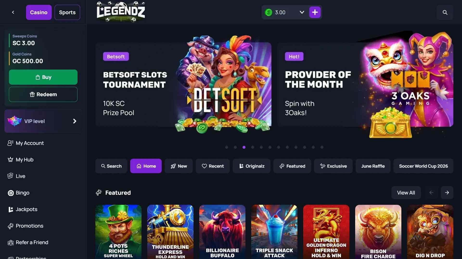 Legendz Lobby