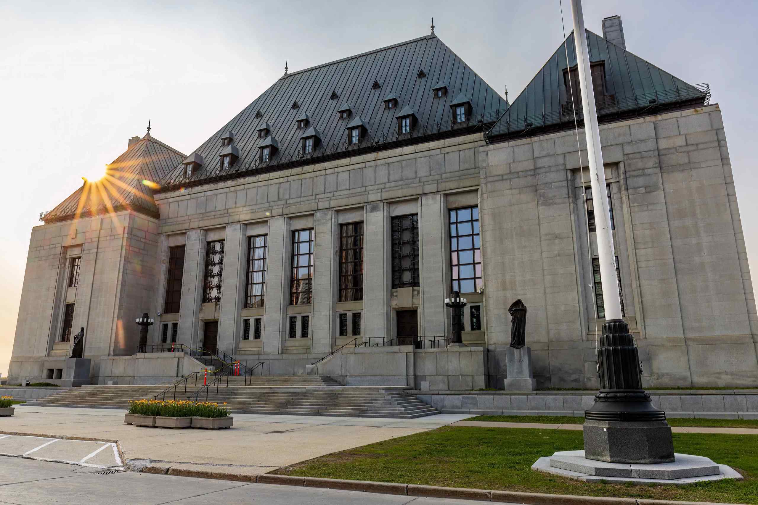 Supreme Court of Canada Building, located at 301 Wellington Street in Ottawa, Ontario