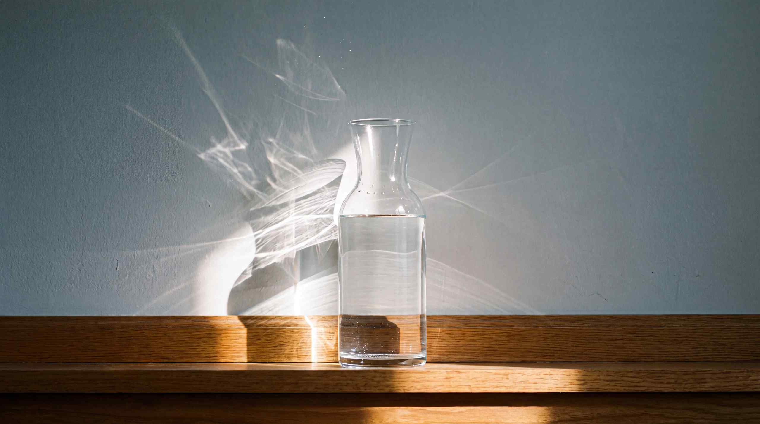 water in a carafe