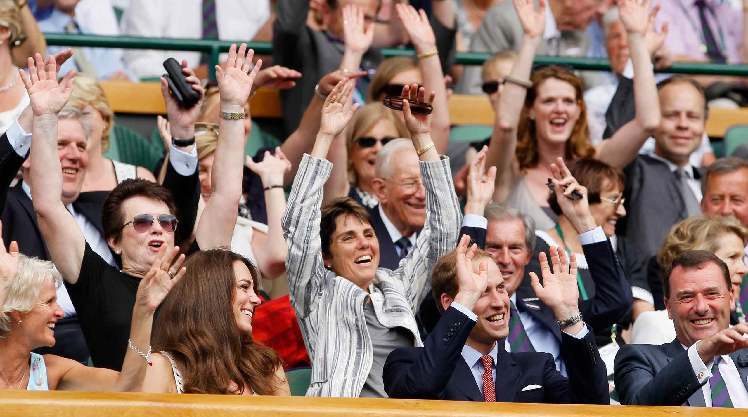 Members of the royal family enjoying Wimbledon