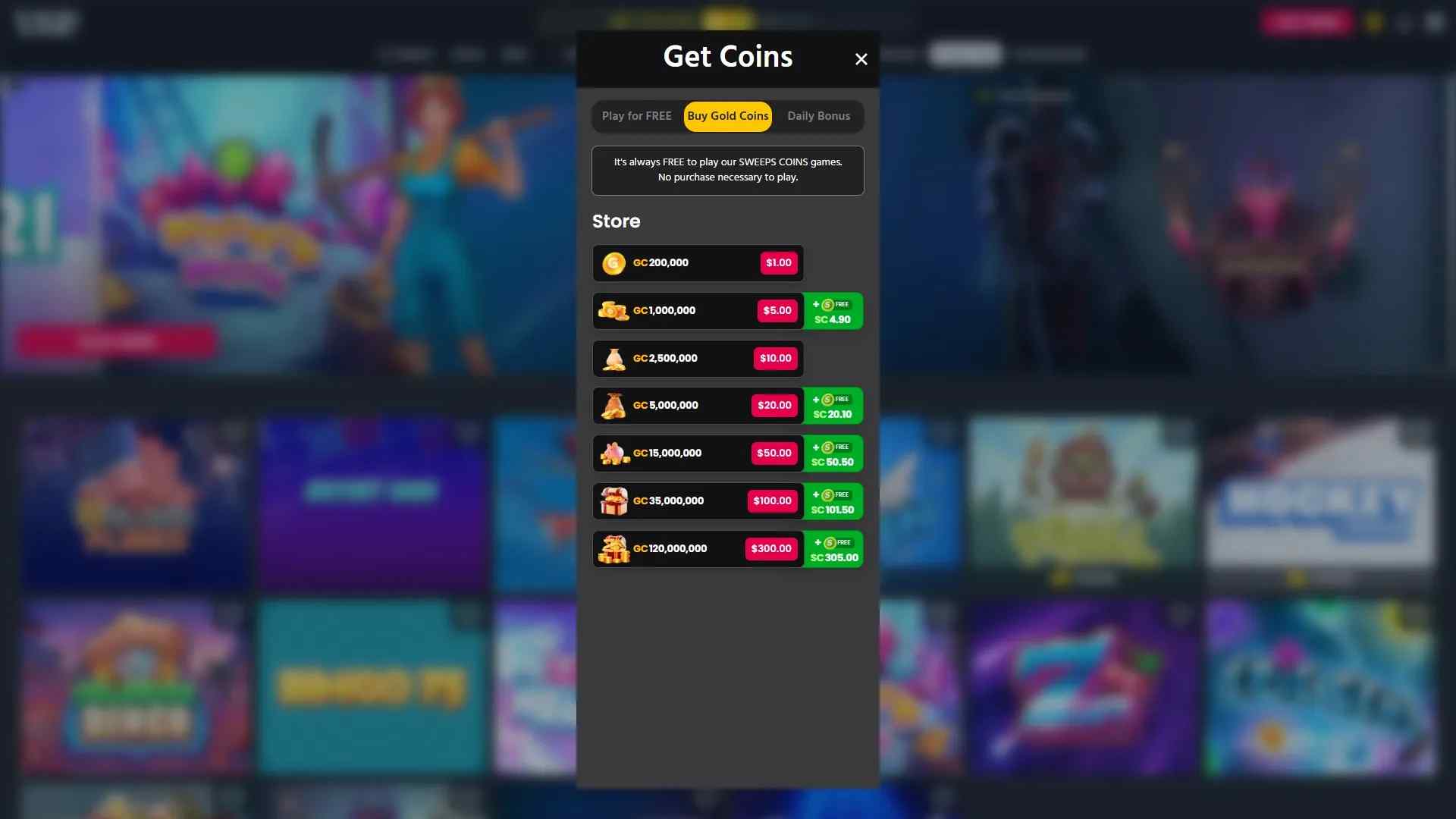 Coin Packages