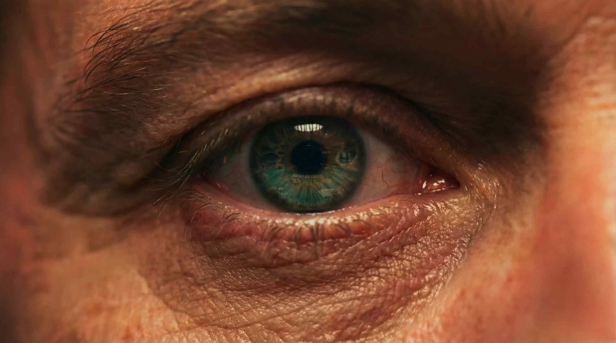 An image of an eye giving an intense look.