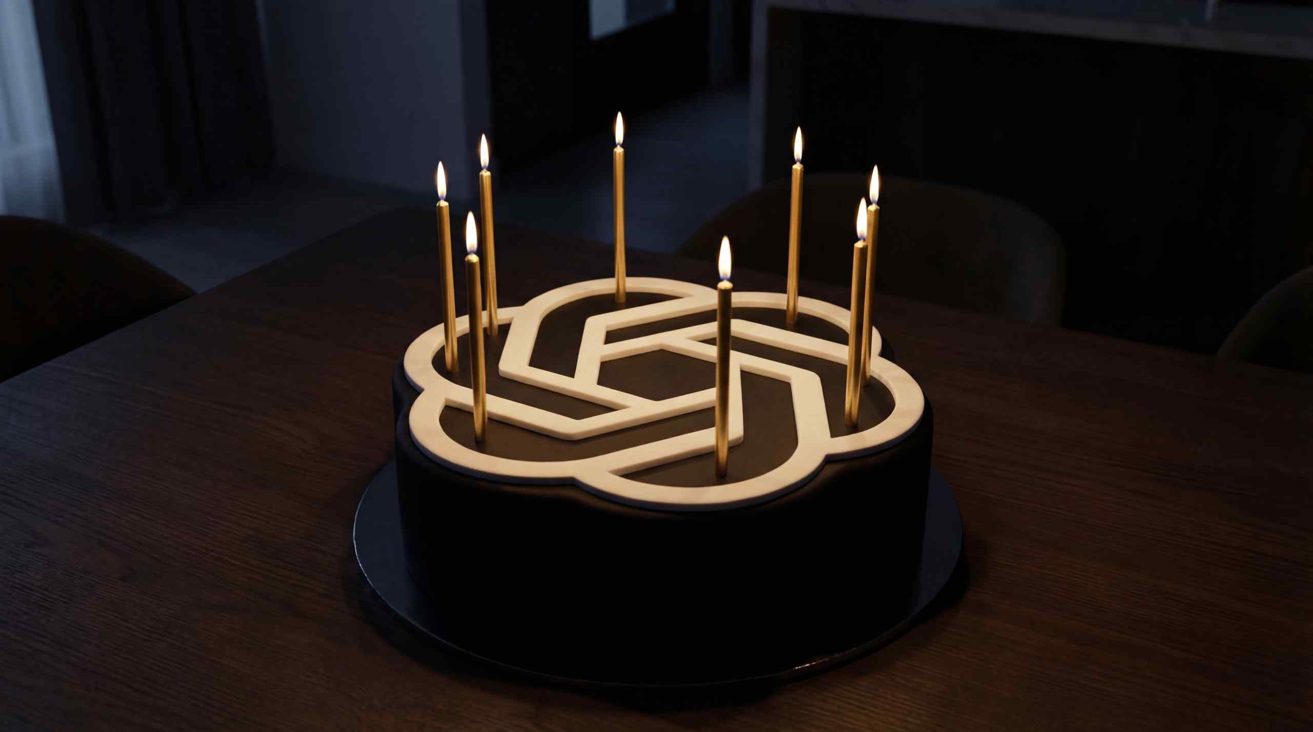 ChatGPT logo cake