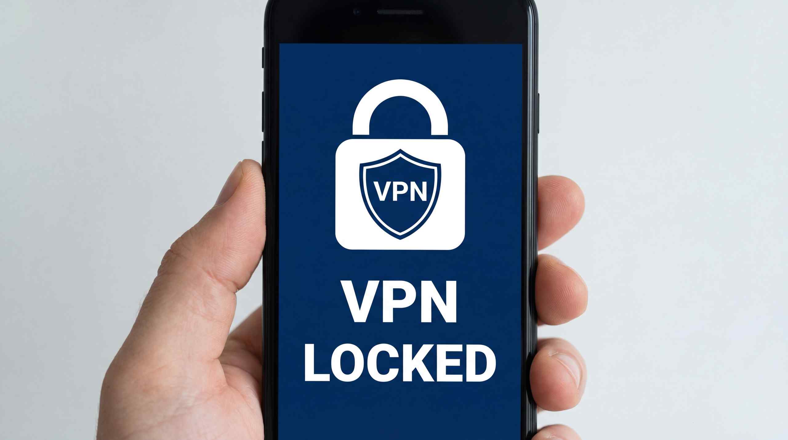 An image of a phone using a VPN