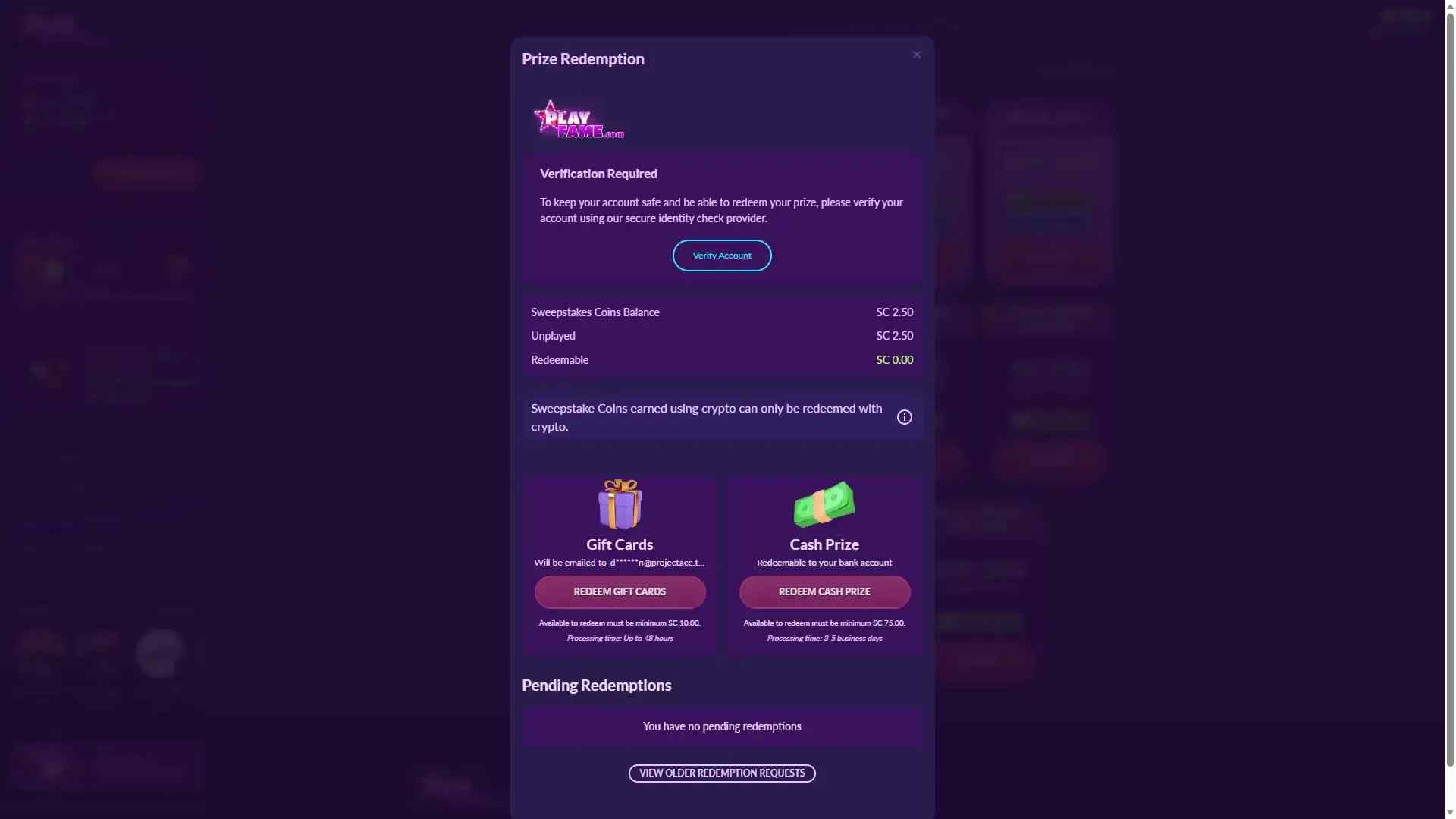 Redeem SC