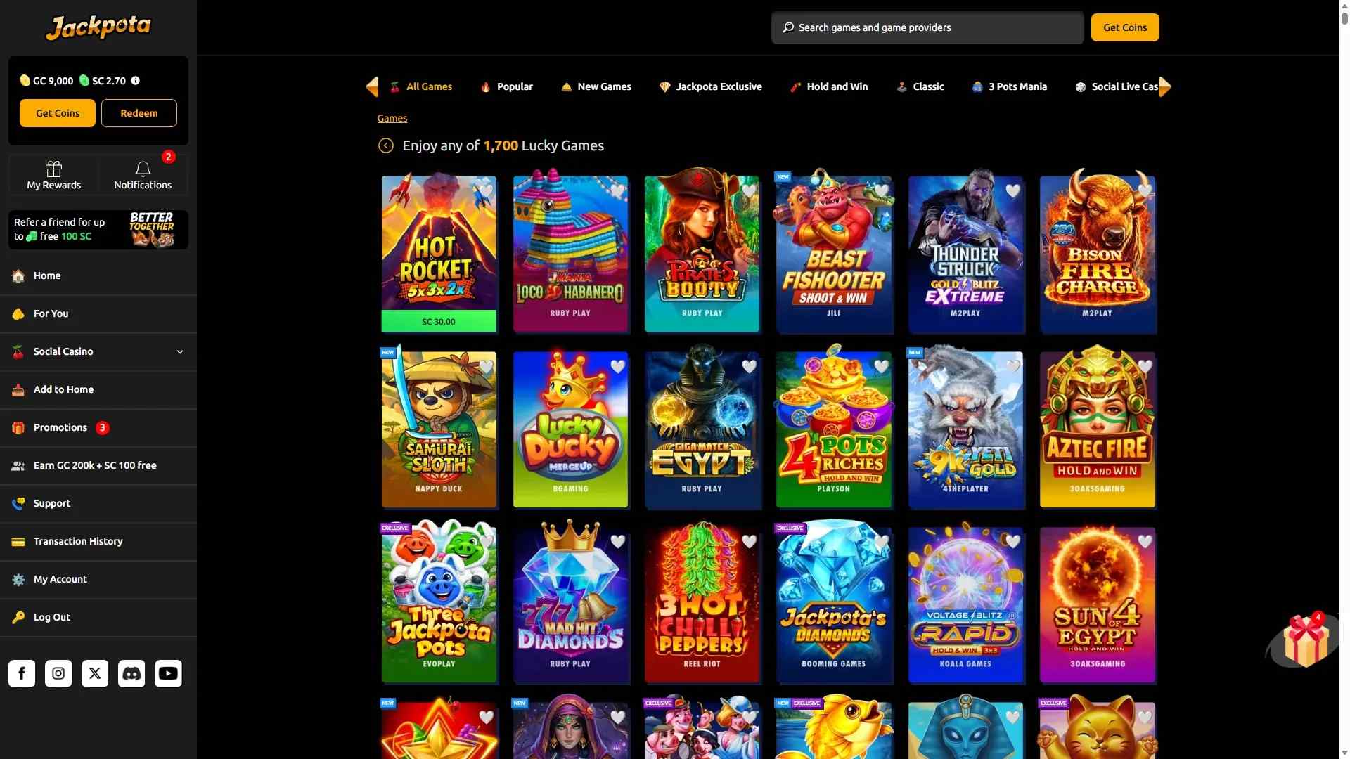 Game lobby