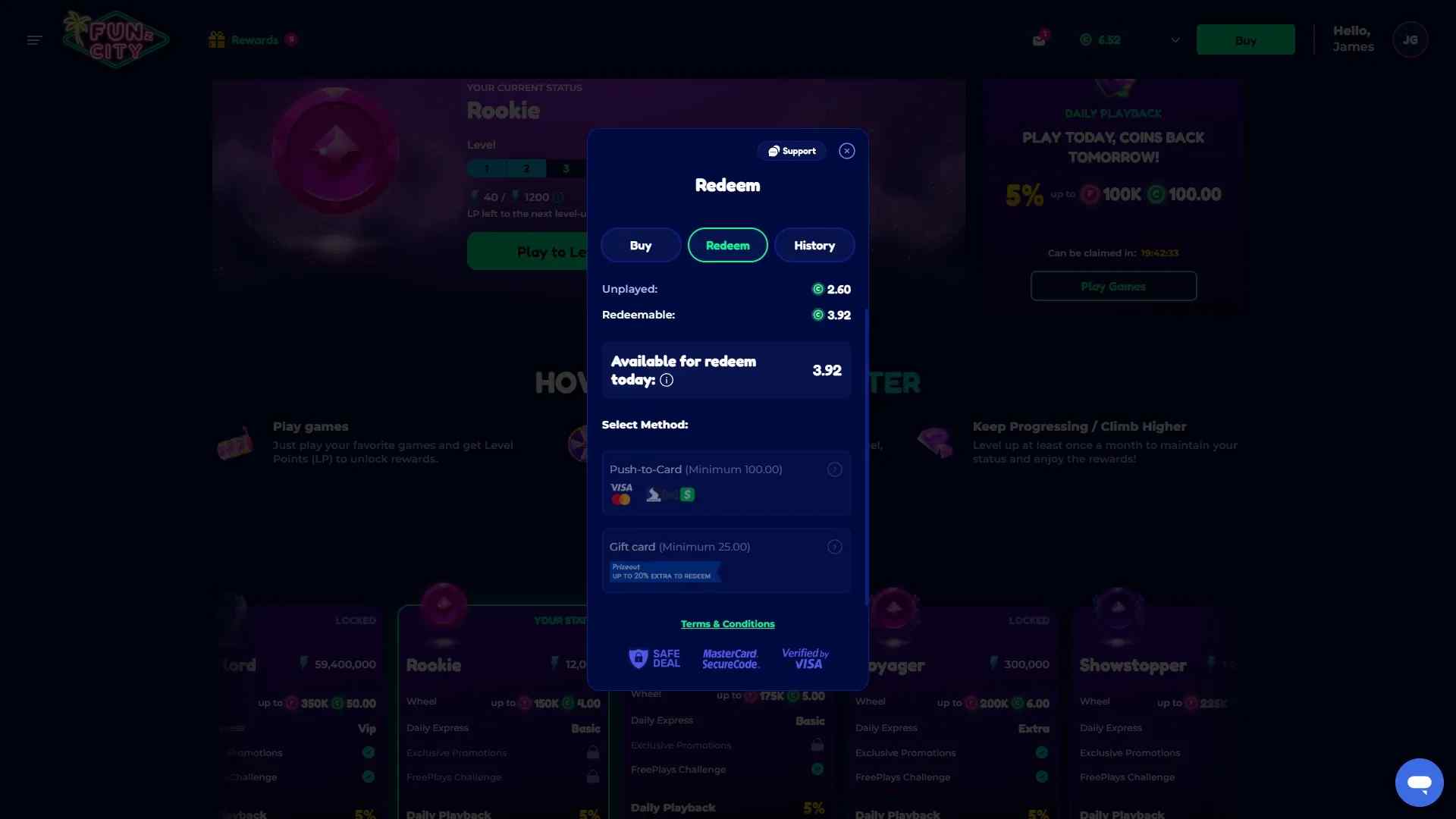 Funz City Prize Redemption