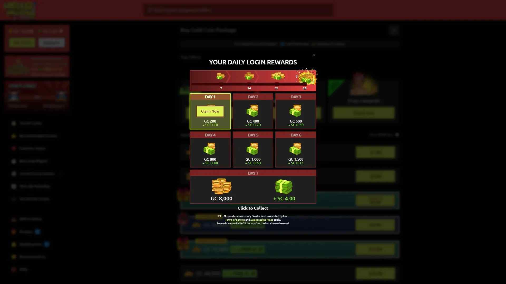 Daily Login Bonus