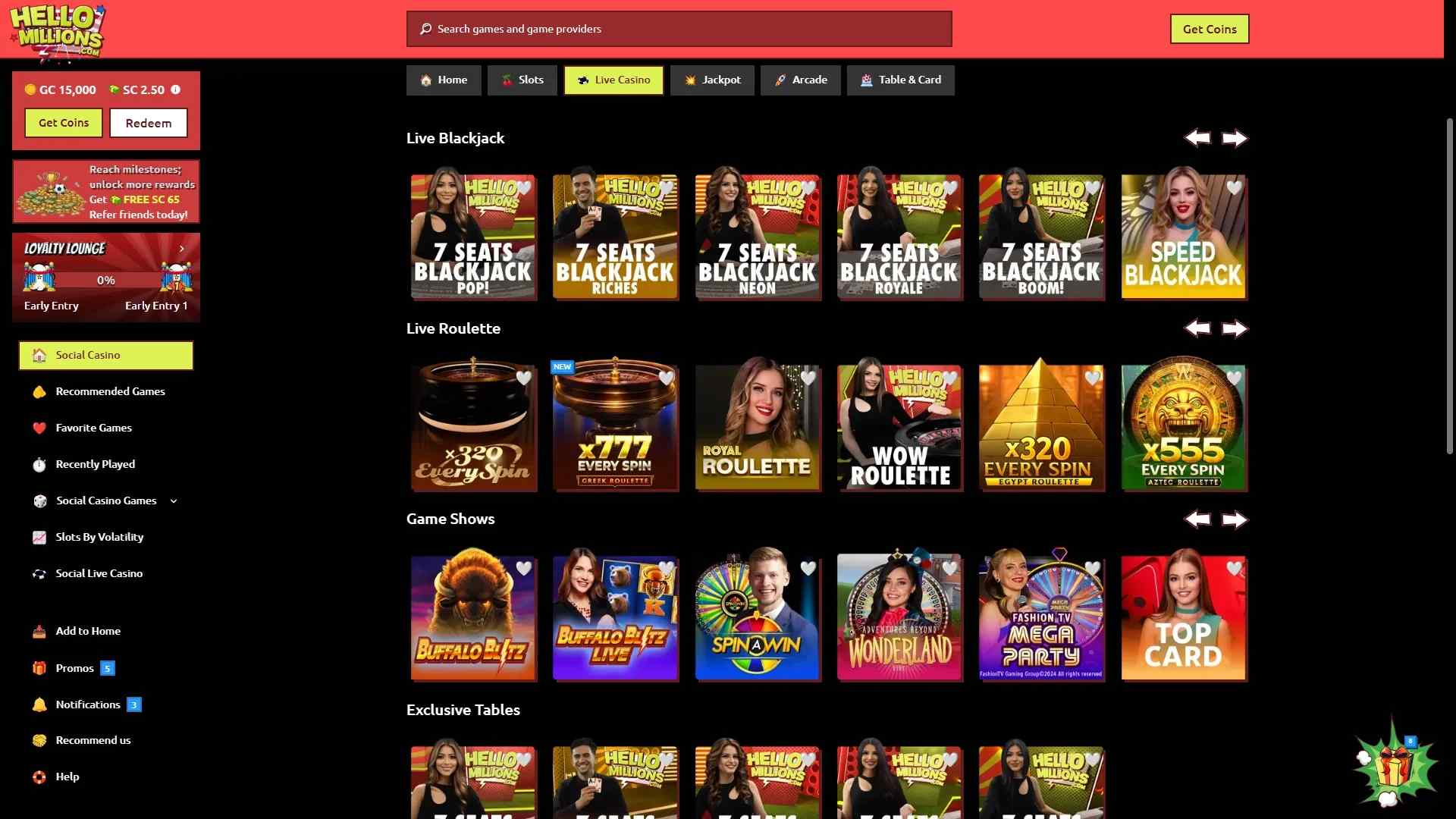 Live dealer games